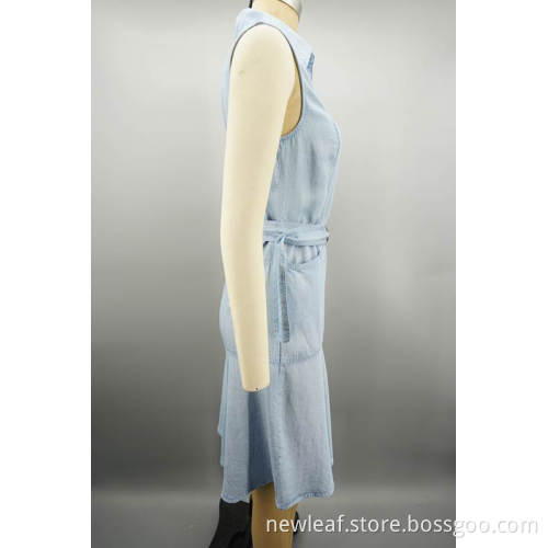 ladies belted shirt dress